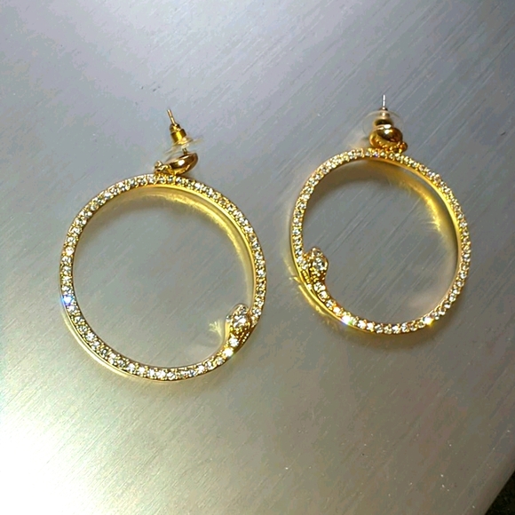 Gold snake earrings - Picture 1 of 1